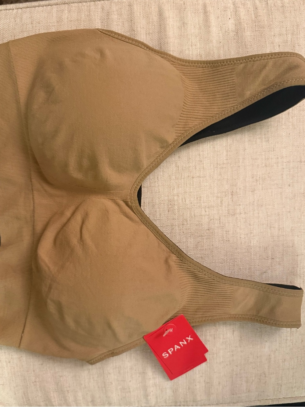 NEW SPANX Breast of Both Worlds Reversible Comfort Bra Black and Nude Beige - Picture 7 of 12